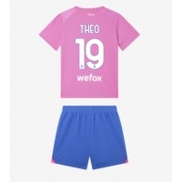 AC Milan Theo Hernandez #19 3rd trikot Kinder 2023-24 Kurzarm (+ Kurze Hosen)